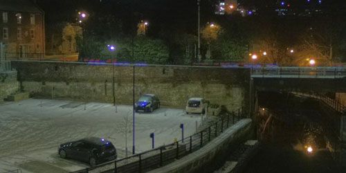 View of the parking lot and the bridge -  live webcam , North East Newcastle upon Tyne