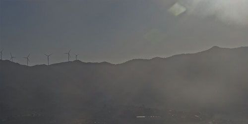 Mountain view with windmills -  Live Webcam , Spain Barcelona